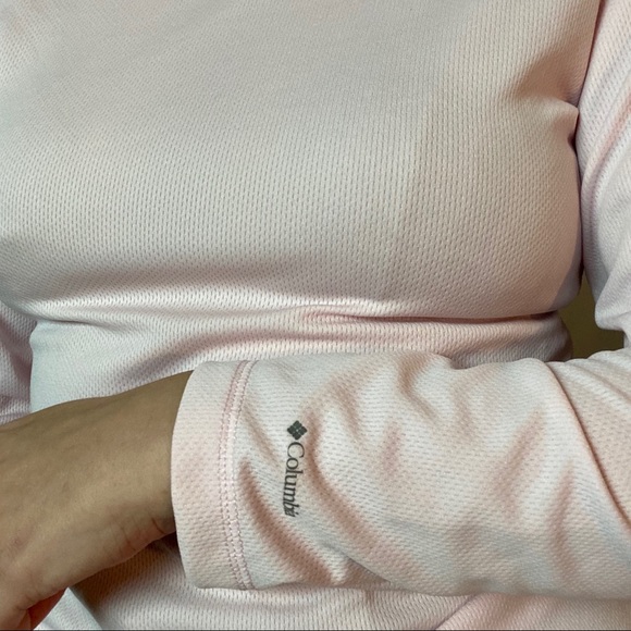 COLUMBIA BABY PINK LONG SLEEVE THERMAL WEAR BLOUSE - Picture 2 of 5